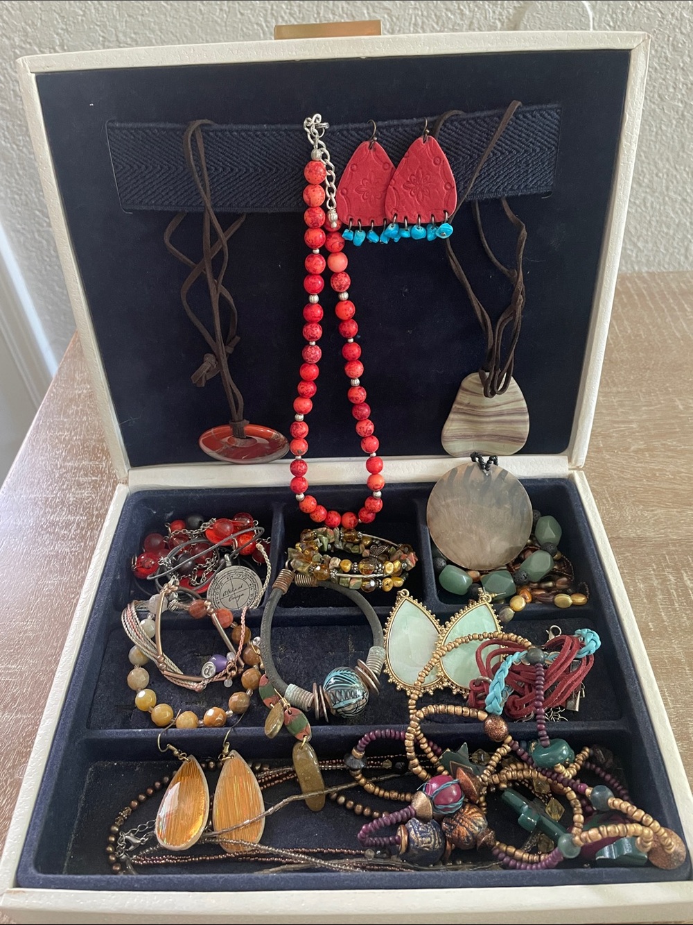 Costume Jewelry Lot- Boho Theme, Box not included
